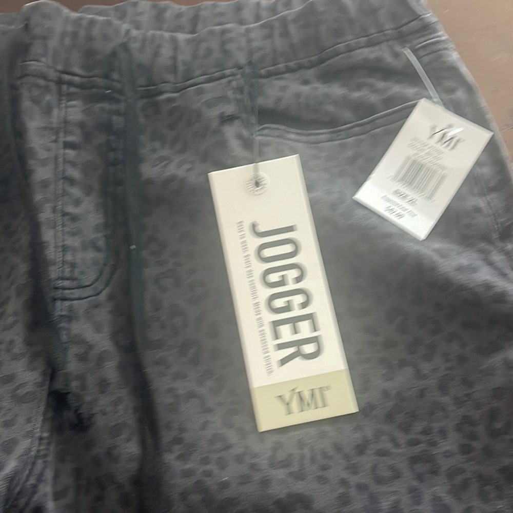 Brand new YMI flare joggers in leopard print!! Size XL